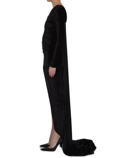 BALENCIAGA Fluid Velvet Gown - Maxi Length - Size 36