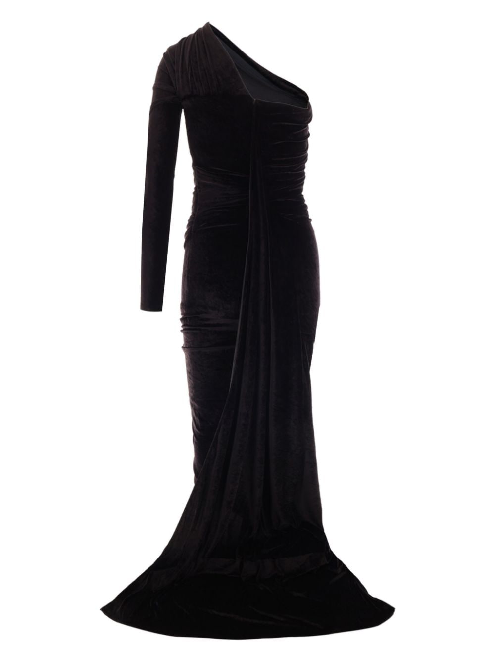 BALENCIAGA Elegant Velvet Long Dress for Women