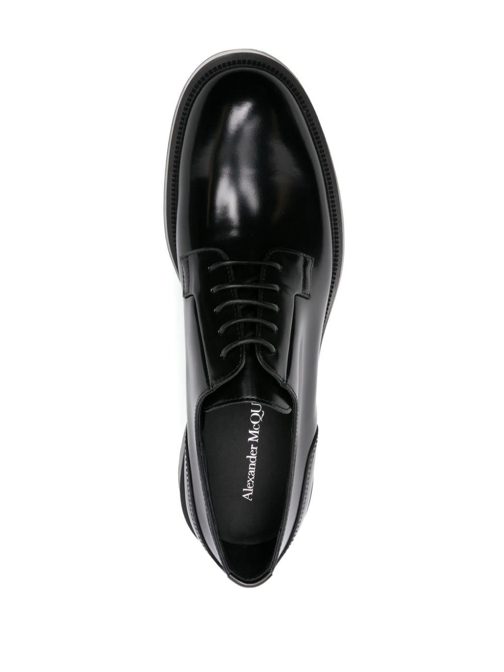 ALEXANDER MCQUEEN Leather Float Lace-Up Shoes