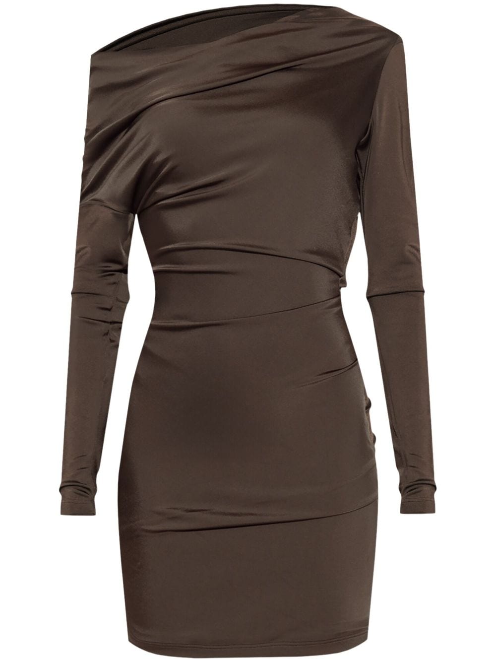 ALEXANDER MCQUEEN Asymmetric Bodycon Mini Dress