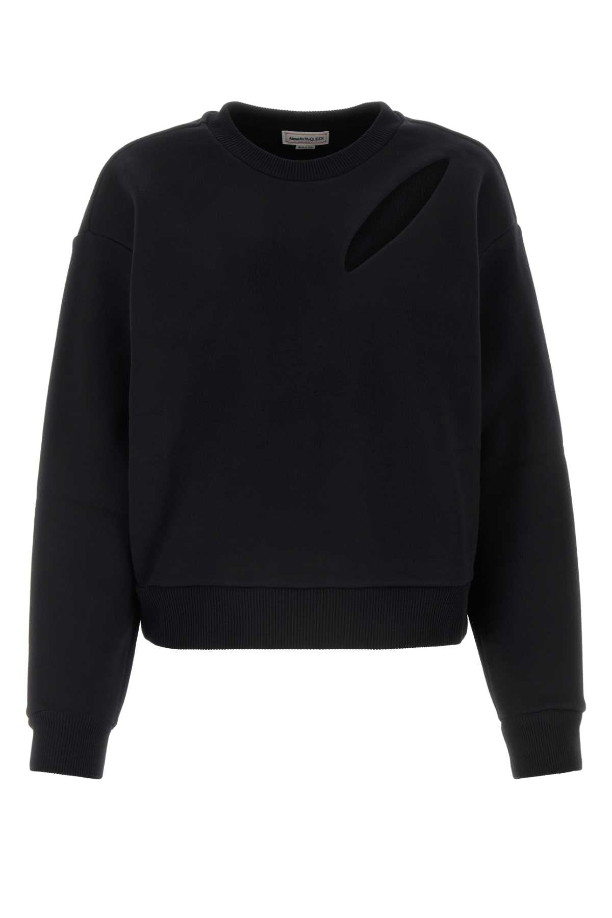 ALEXANDER MCQUEEN Cotton Sweatshirt for Women - Cut and Sew Design