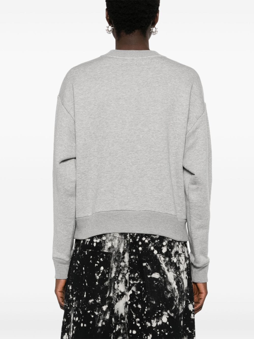 ALEXANDER MCQUEEN Crew Neck Cotton Sweater for Women - FW24 Edition