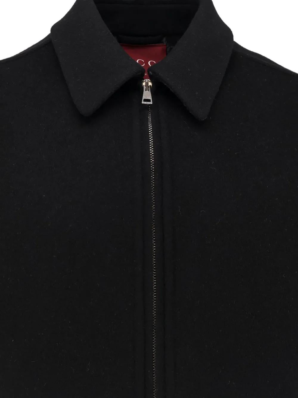 GUCCI Wool-Blend Jacket with Zip Front for Men