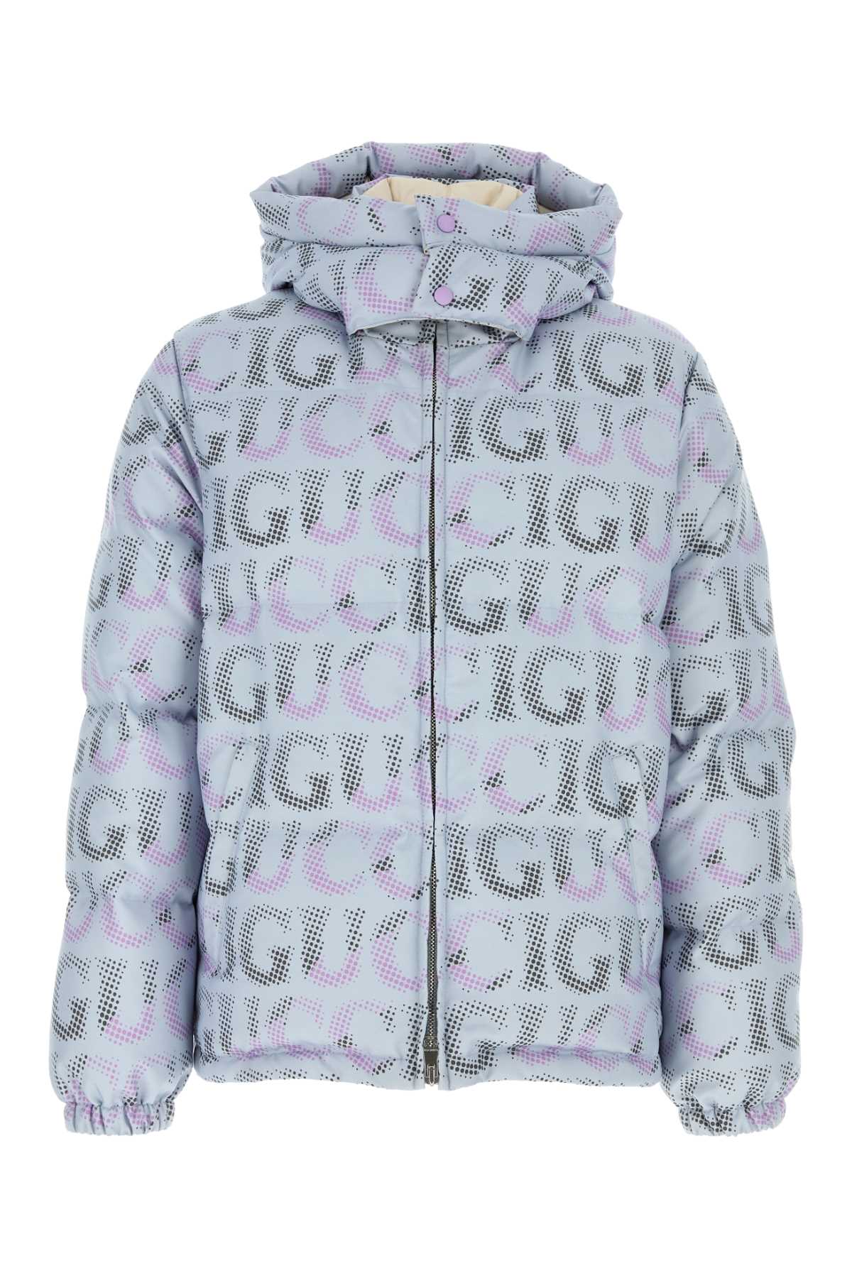 GUCCI Printed Polyester Down Jacket for Men - FW24