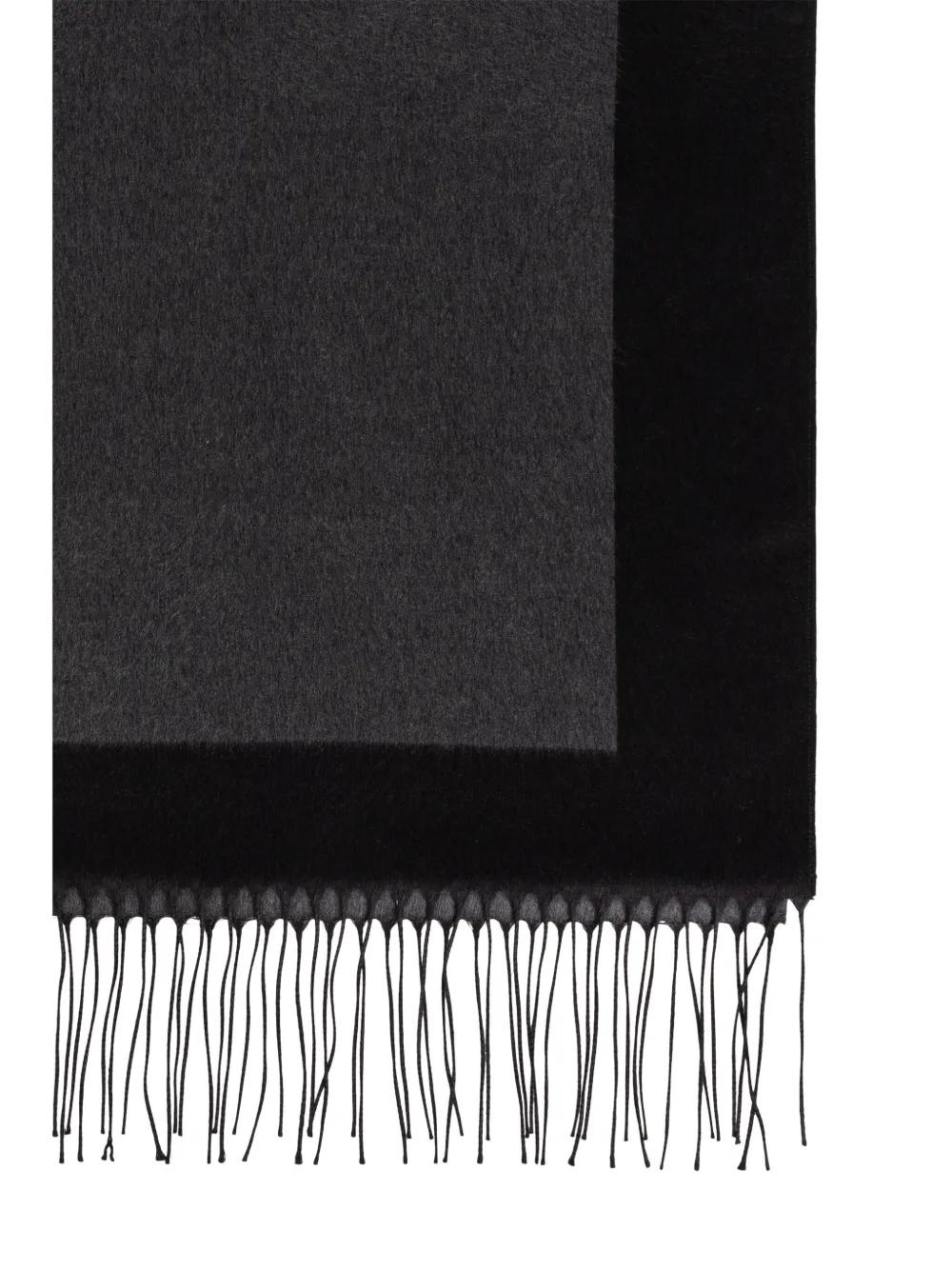 SAINT LAURENT Cascading Logo Jacquard Scarf