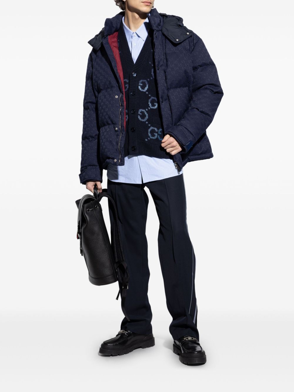 GUCCI Down Jacket with Detachable Hood for Men