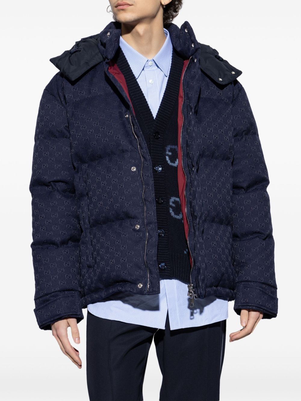 GUCCI Down Jacket with Detachable Hood for Men