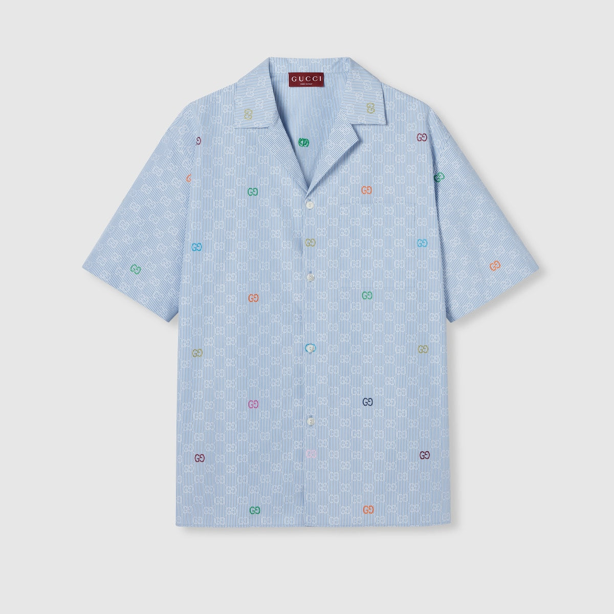 GUCCI Striped Bowling Shirt - Size 48
