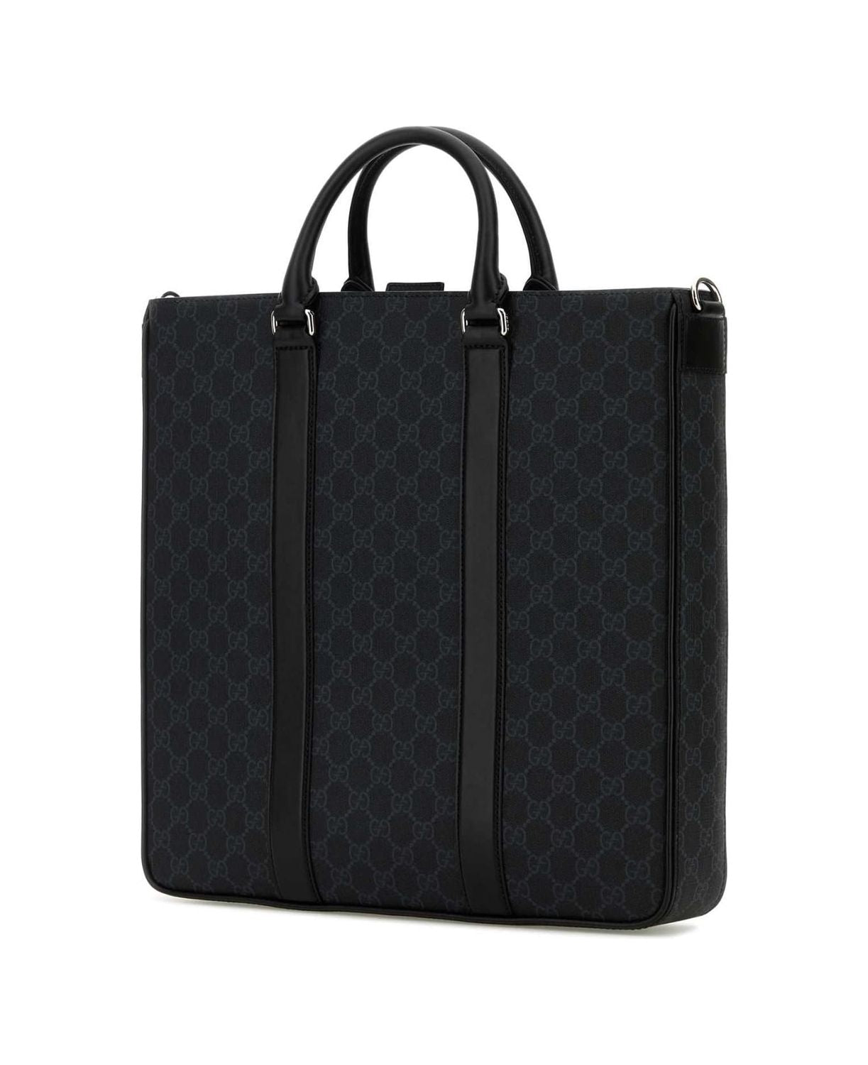 GUCCI Designer GG Print Fabric Tote Handbag for Men