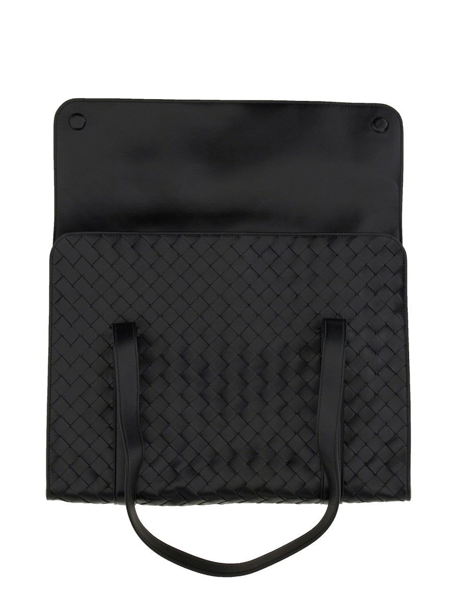 BOTTEGA VENETA Woven Pattern Shoulder Handbag