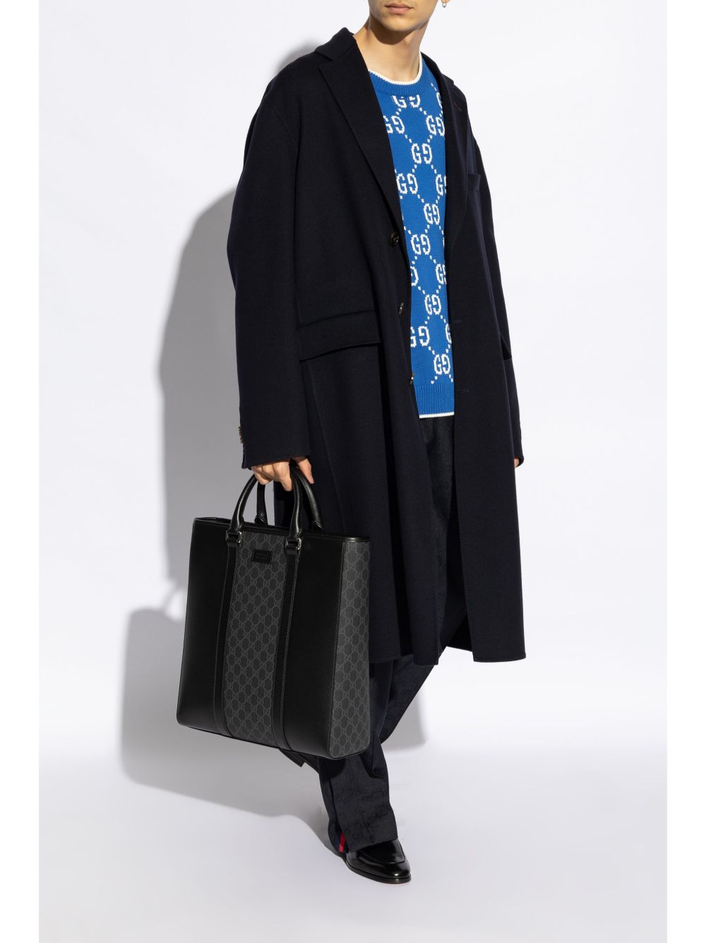 GUCCI Leather Loafers with Signature Horsebit Detail