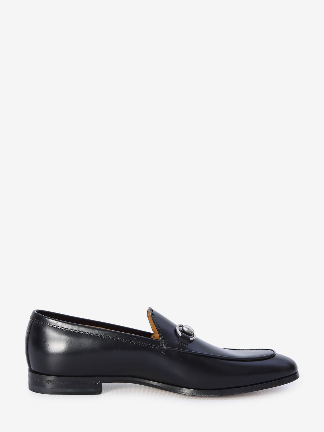 GUCCI Leather Loafers with Front Horsebit for Men