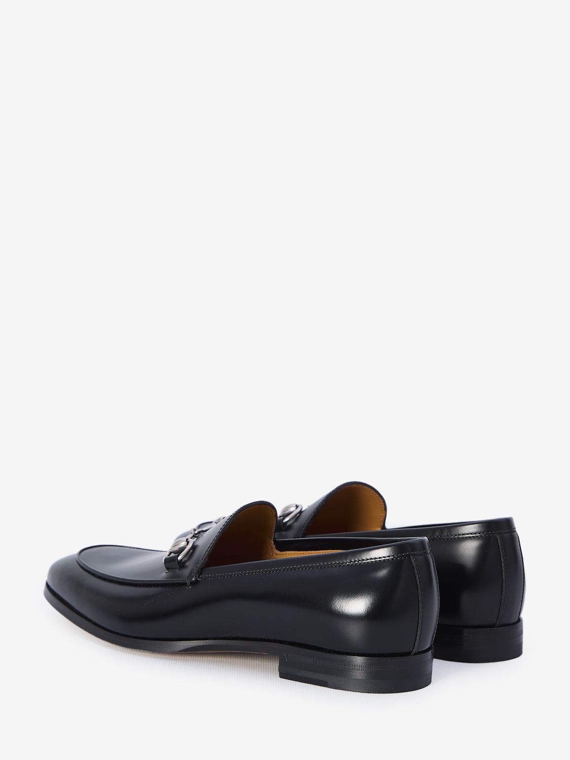 GUCCI Leather Loafers with Front Horsebit for Men