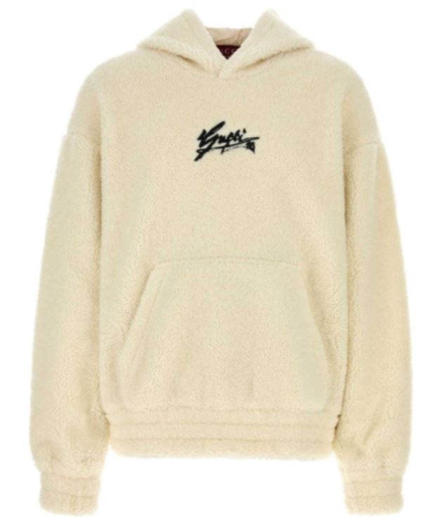 GUCCI Men's Classic Hooded Faux Shearling Jacket