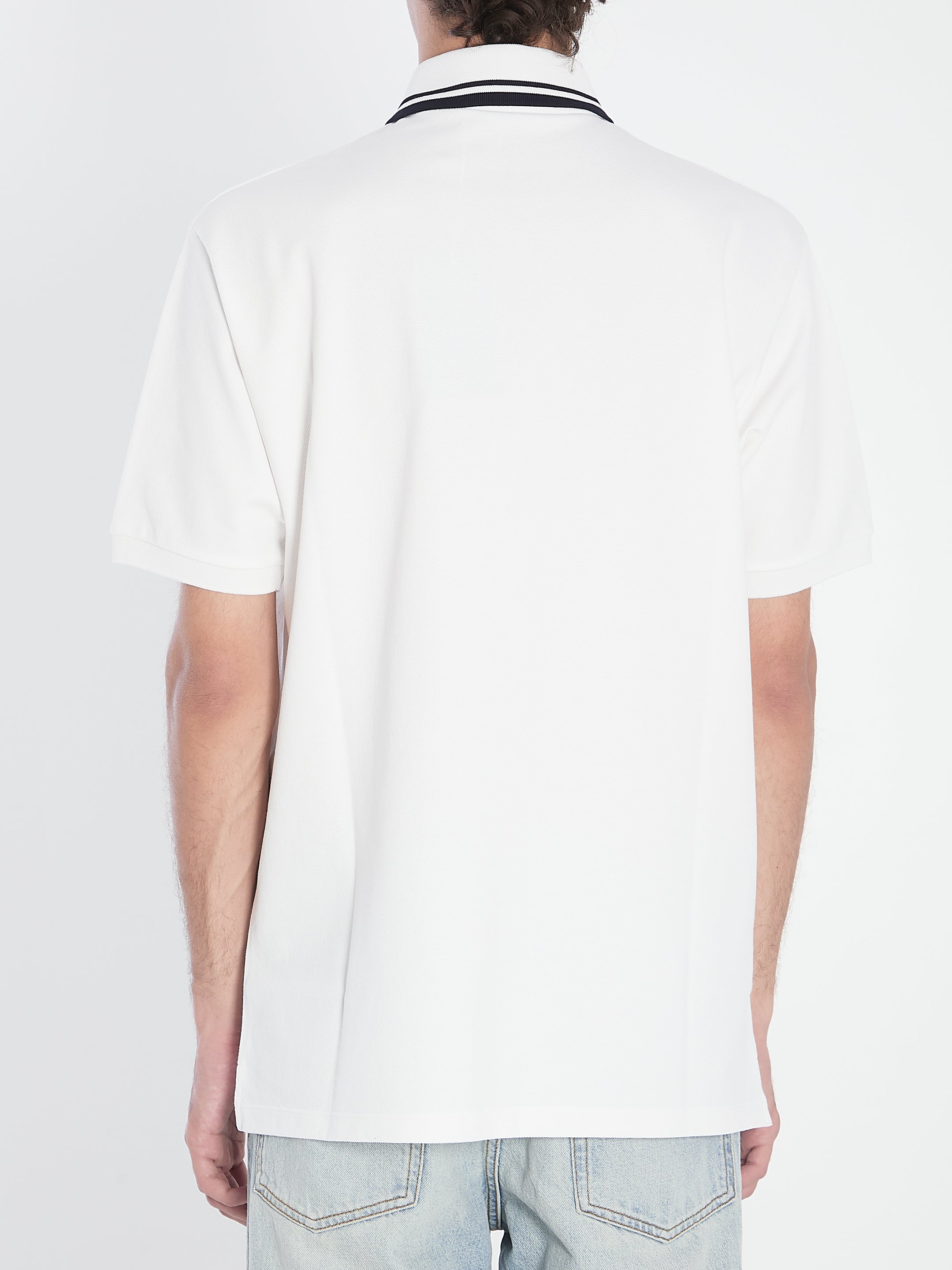 GUCCI Stretch Cotton Piqué Polo Shirt