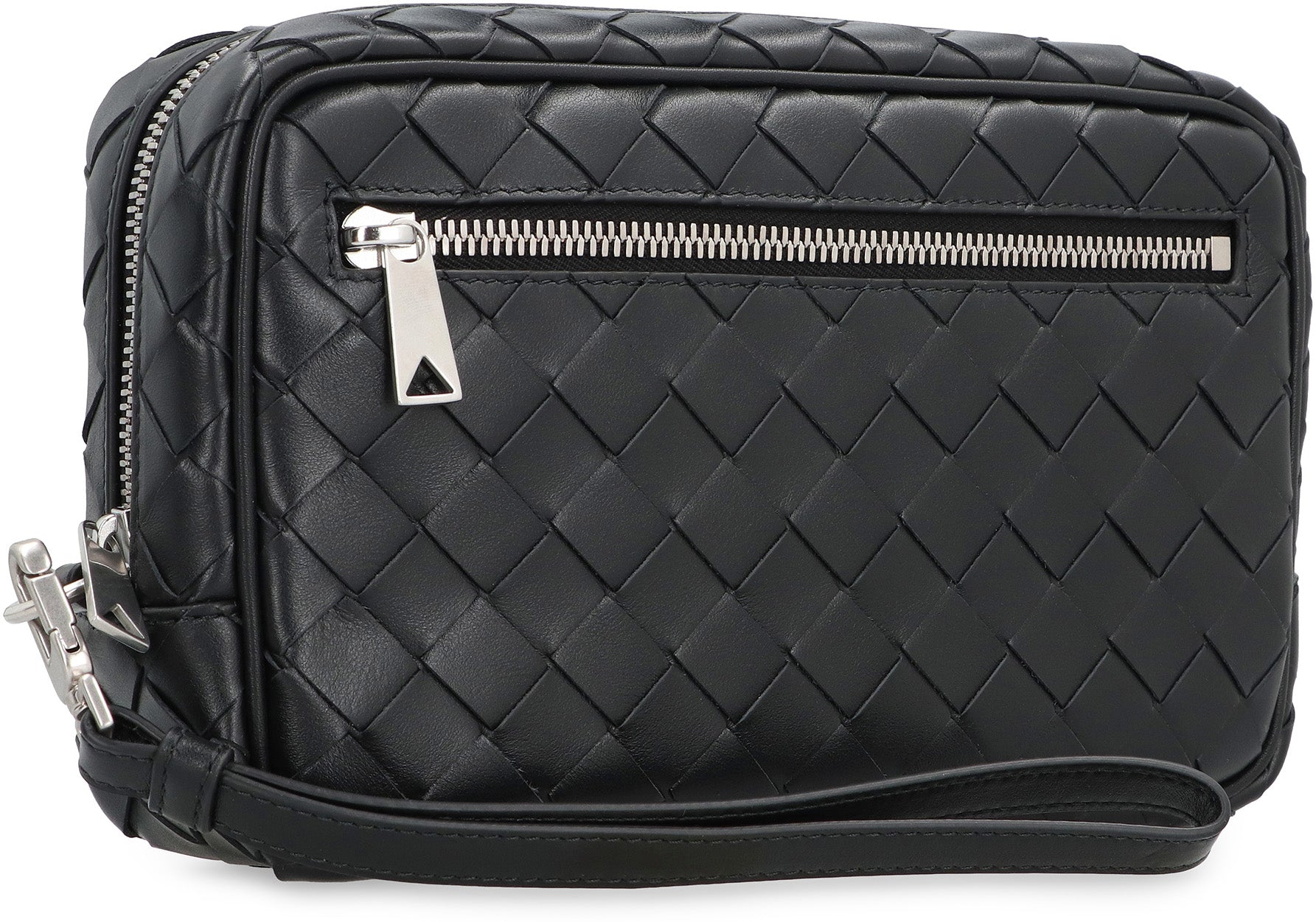 BOTTEGA VENETA Intrecciato Mini Pouch Handbag with Wristlet