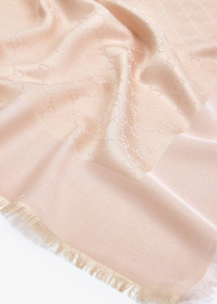 GUCCI Cotton Blend Foulard Style Scarf for Women