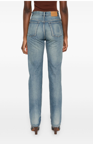 SAINT LAURENT Classic Straight Leg Denim Jeans for Women
