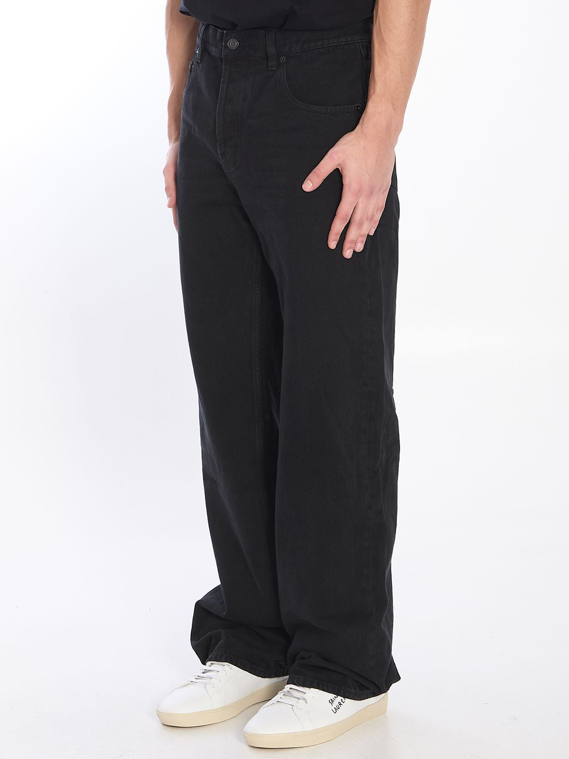 SAINT LAURENT Medium-Rise Straight Jeans - Wide Fit