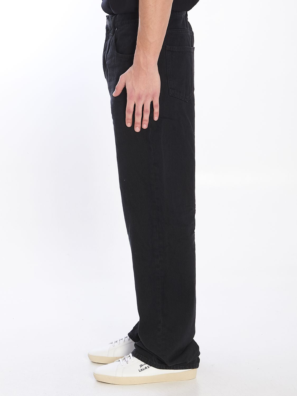 SAINT LAURENT Medium-Rise Straight Jeans - Wide Fit