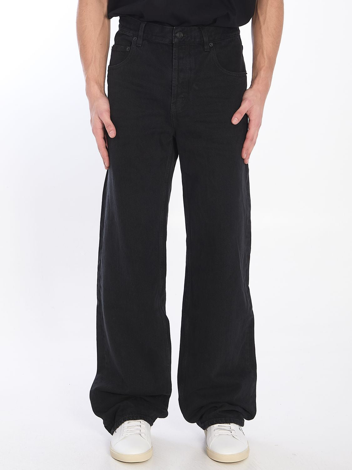 SAINT LAURENT Medium-Rise Straight Jeans - Wide Fit
