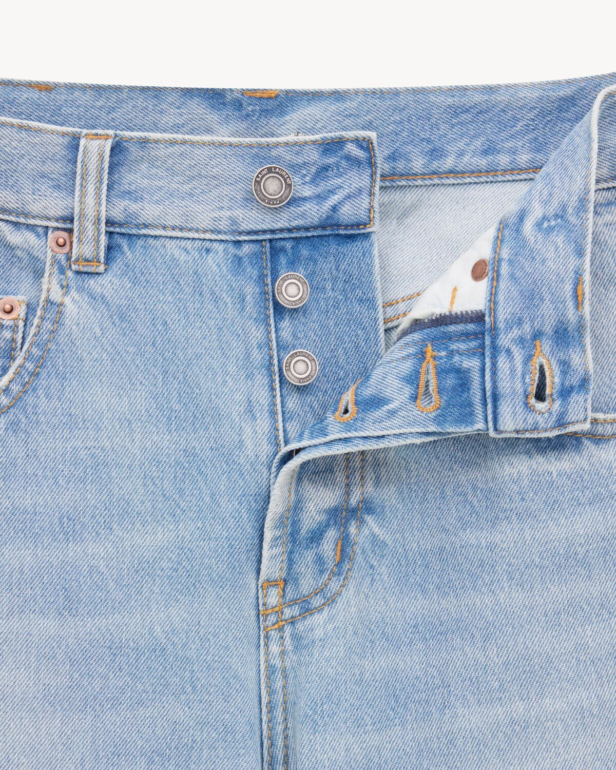 SAINT LAURENT Baggy Denim Jeans - Relaxed Fit Size 30