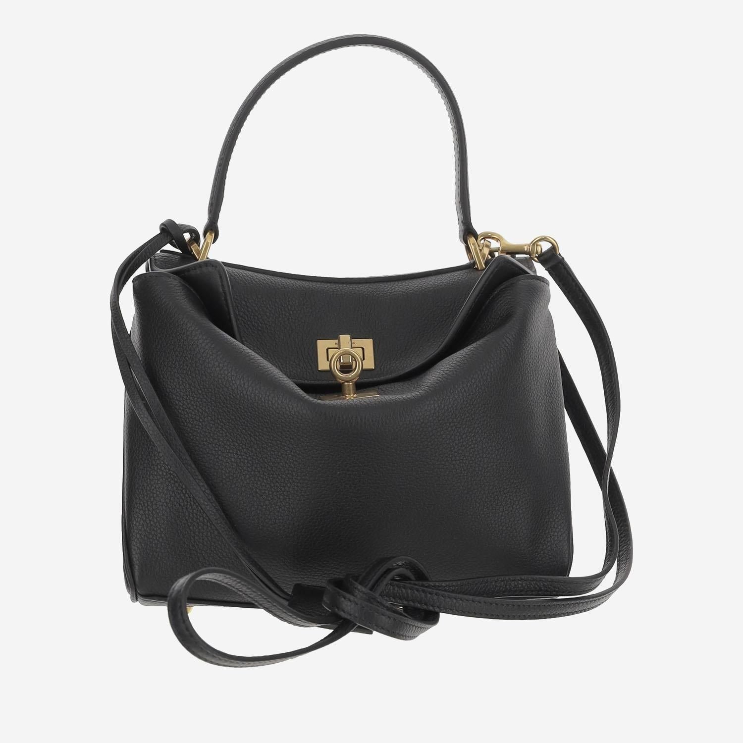 BALENCIAGA Mini Leather Rodeo Handbag