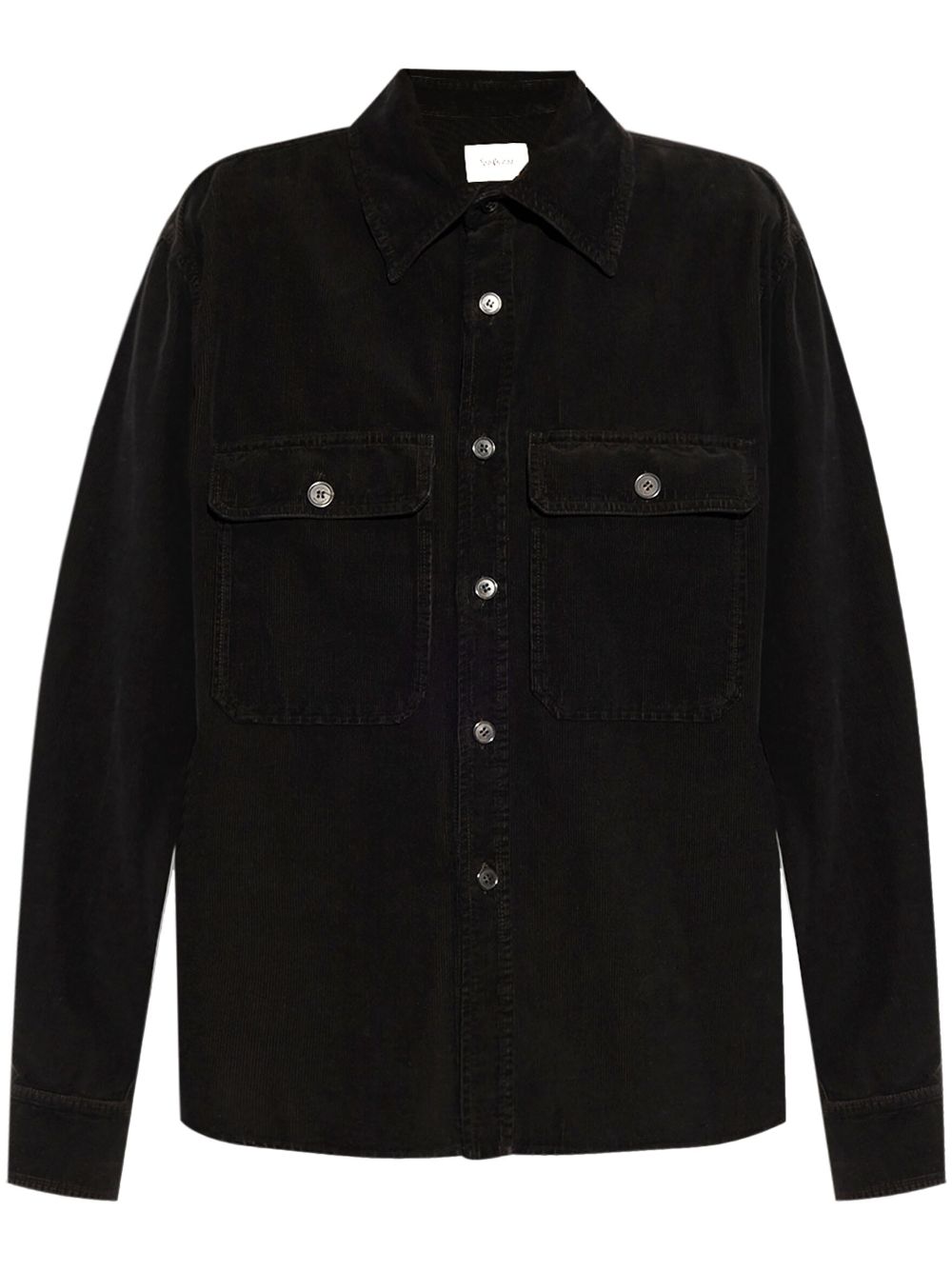 SAINT LAURENT Classic Front Button Faded Shirt for Men