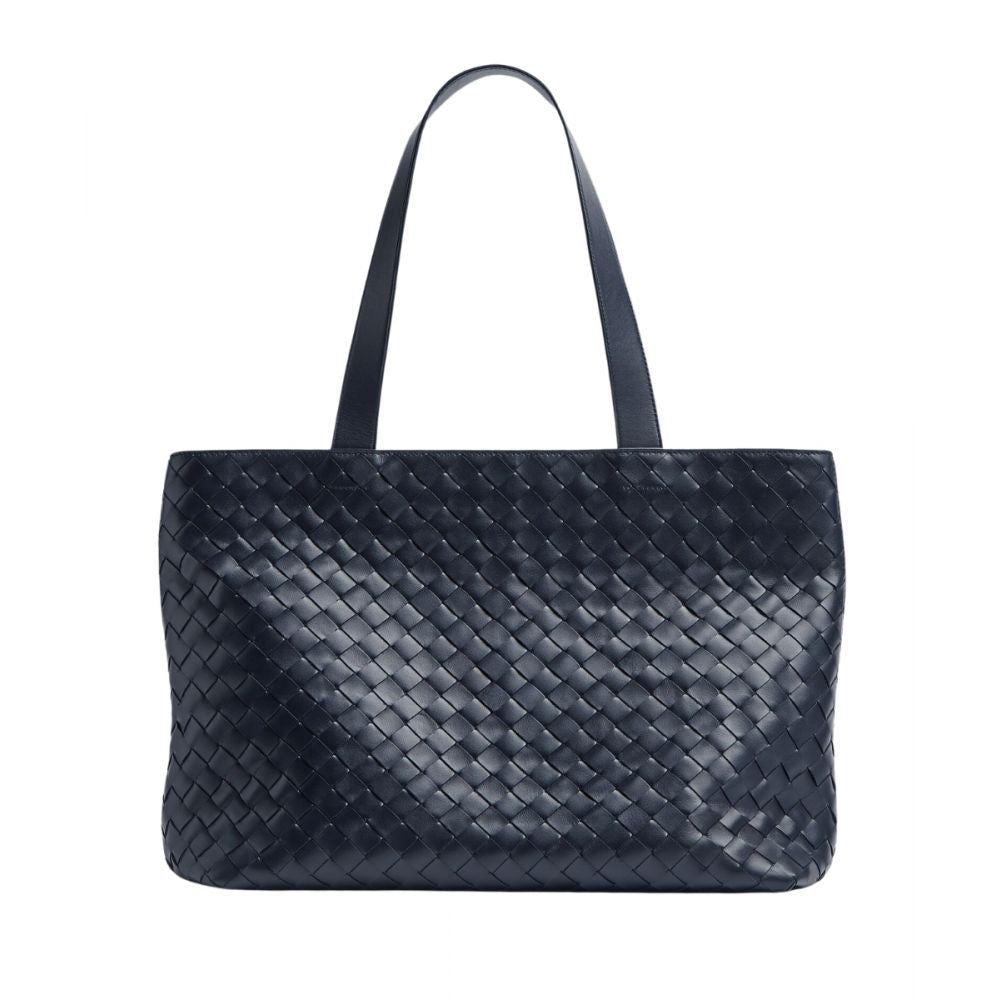 BOTTEGA VENETA Classic Intrecciato Leather Tote Handbag - 44cm x 28.5cm x 15.5cm