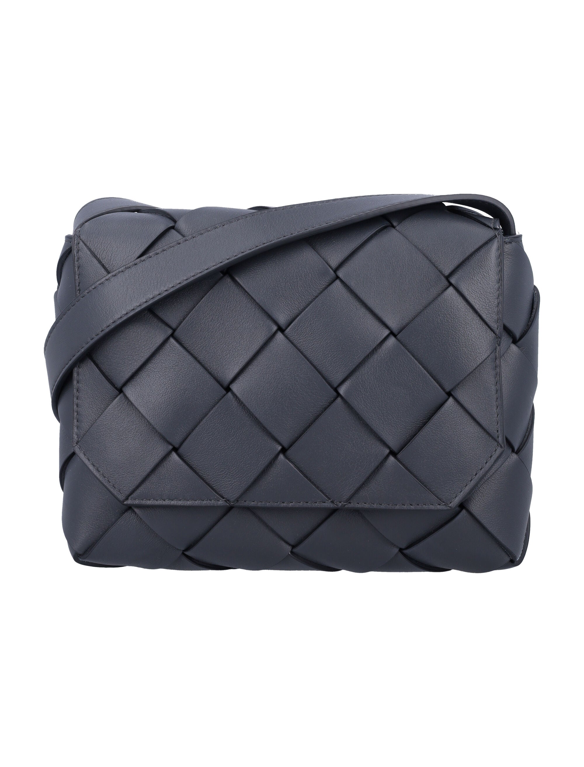 BOTTEGA VENETA Mini Intreccio Leather Crossbody Handbag