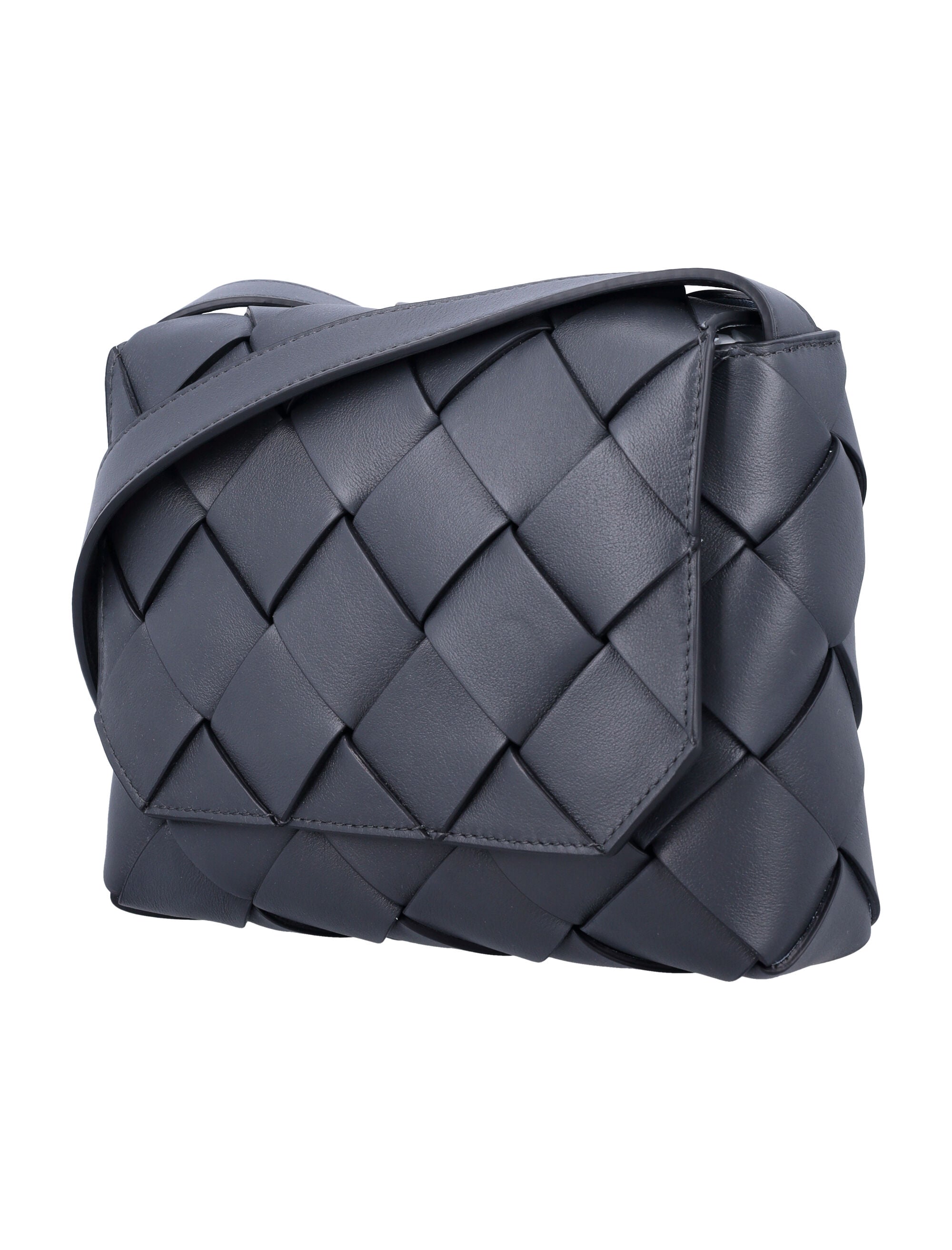 BOTTEGA VENETA Mini Intreccio Leather Crossbody Handbag