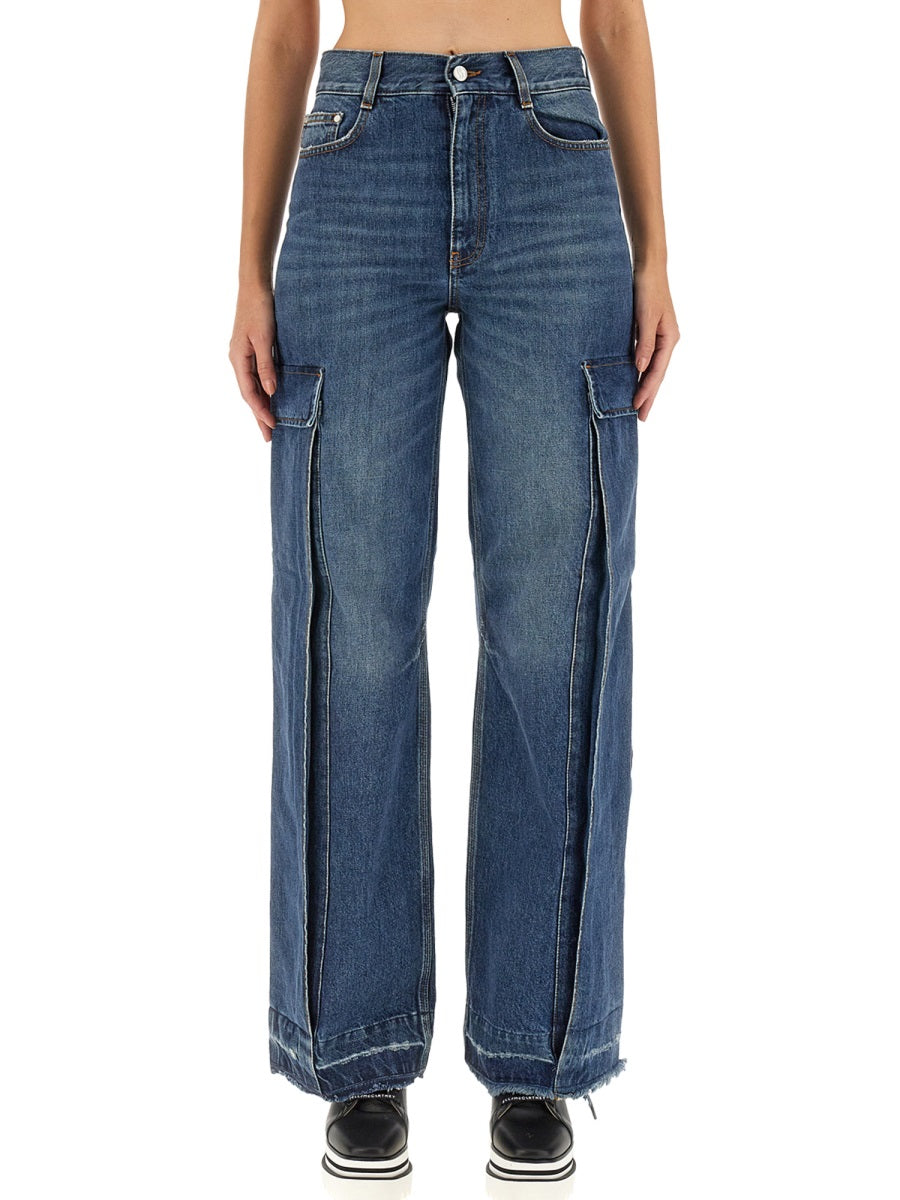 STELLA McCARTNEY Cargo Pants with Button Closure for Women