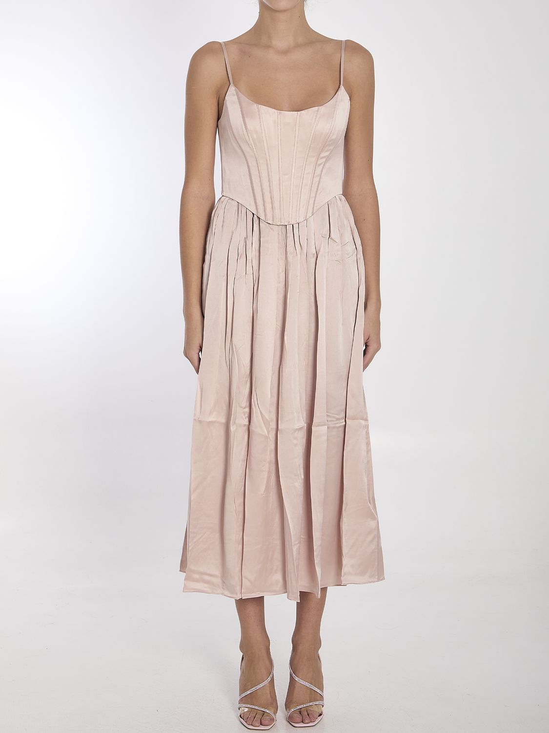 ZIMMERMANN Corset Midi Dress