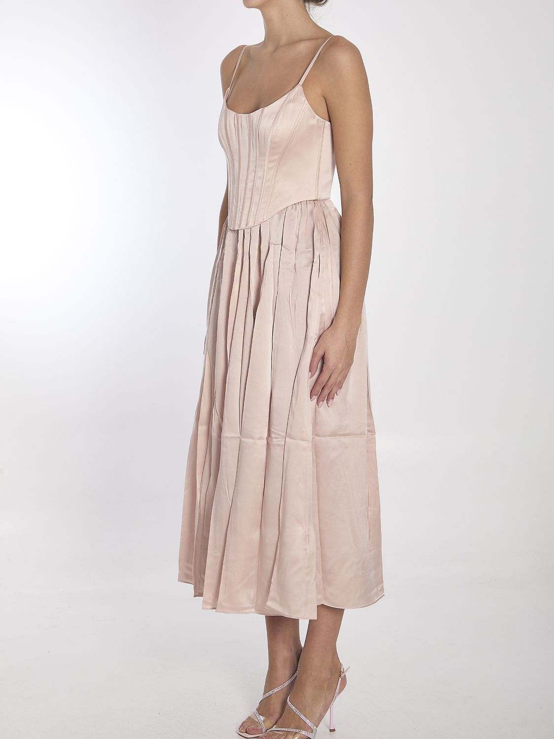 ZIMMERMANN Corset Midi Dress
