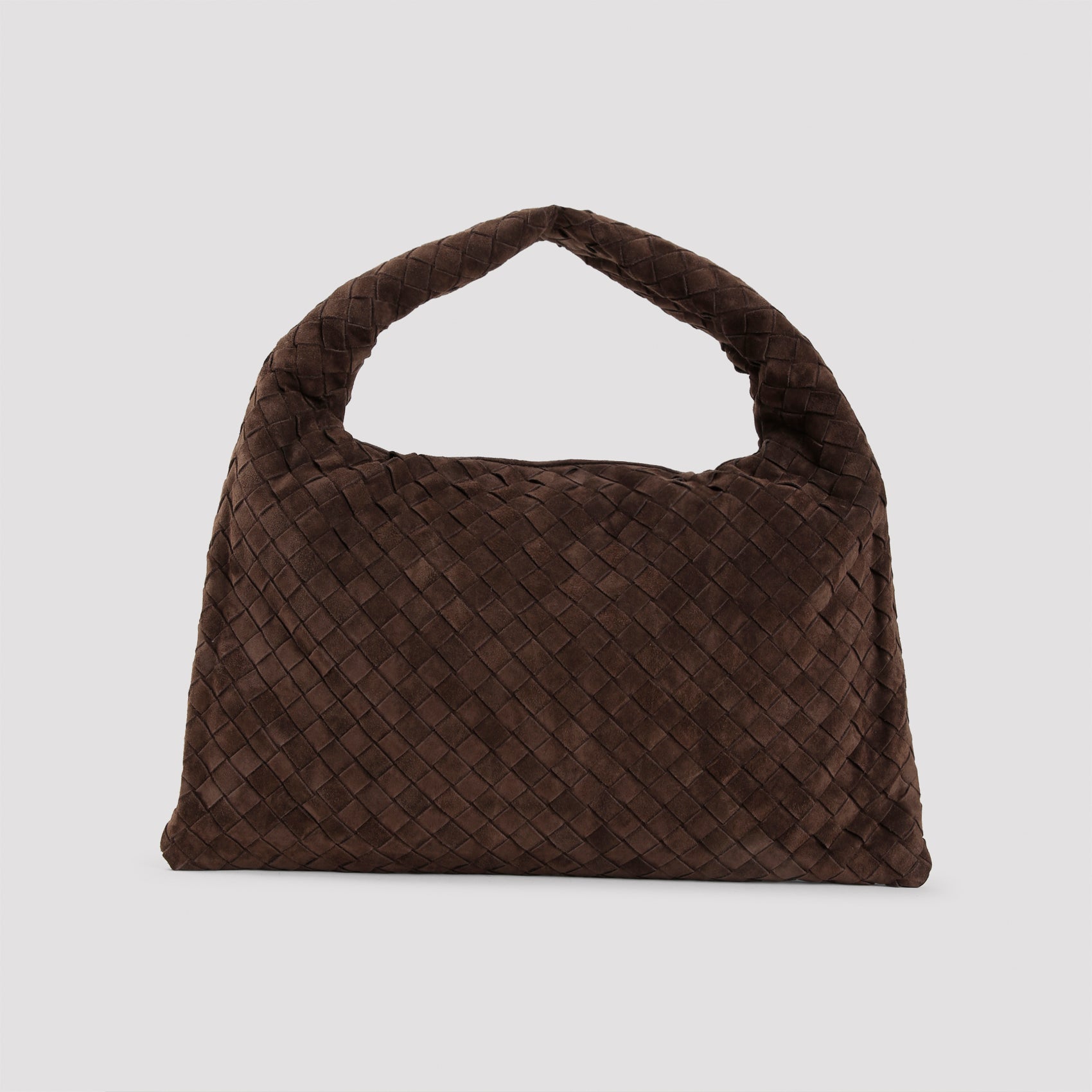 BOTTEGA VENETA Mini Woven Suede Shoulder Handbag
