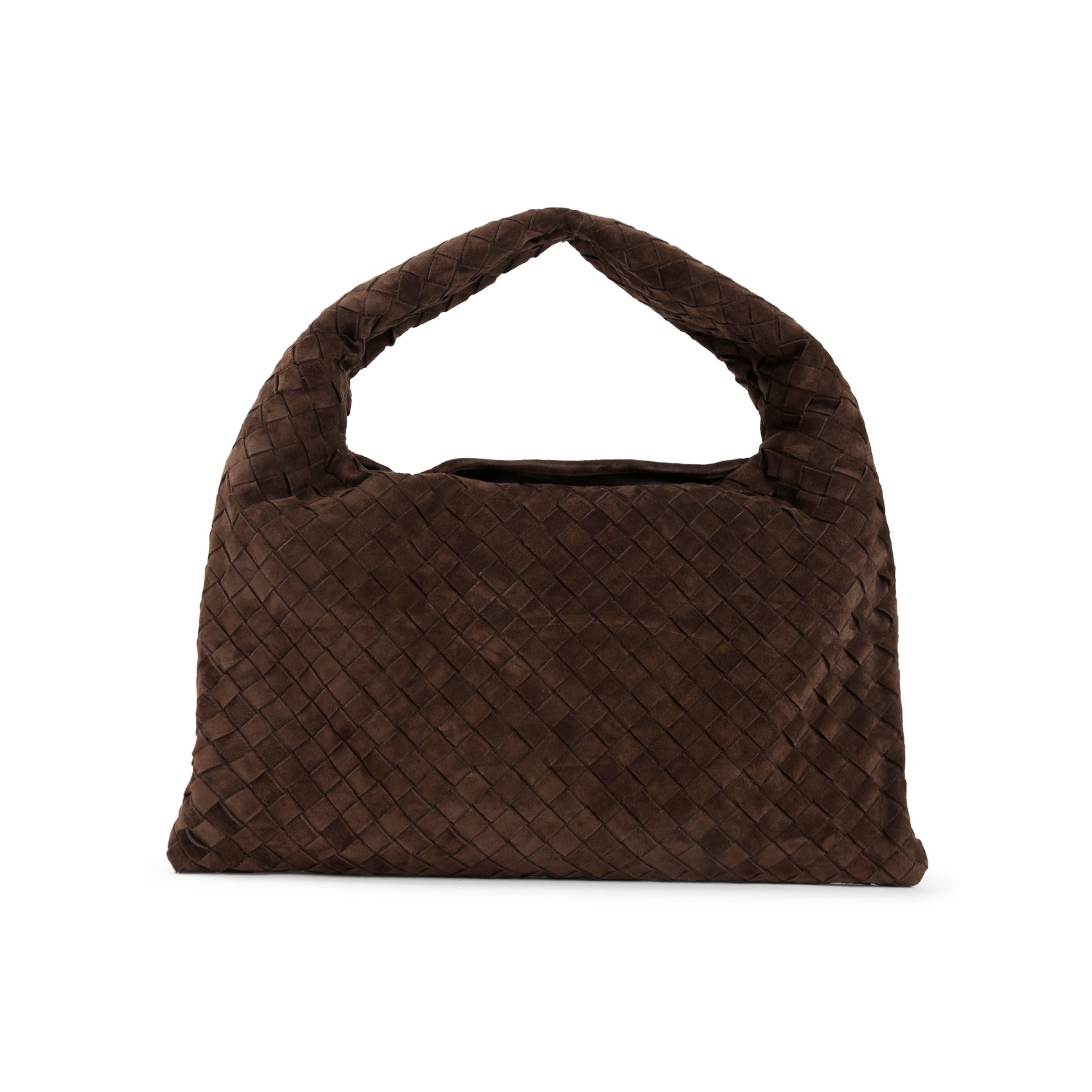 BOTTEGA VENETA Mini Woven Suede Shoulder Handbag