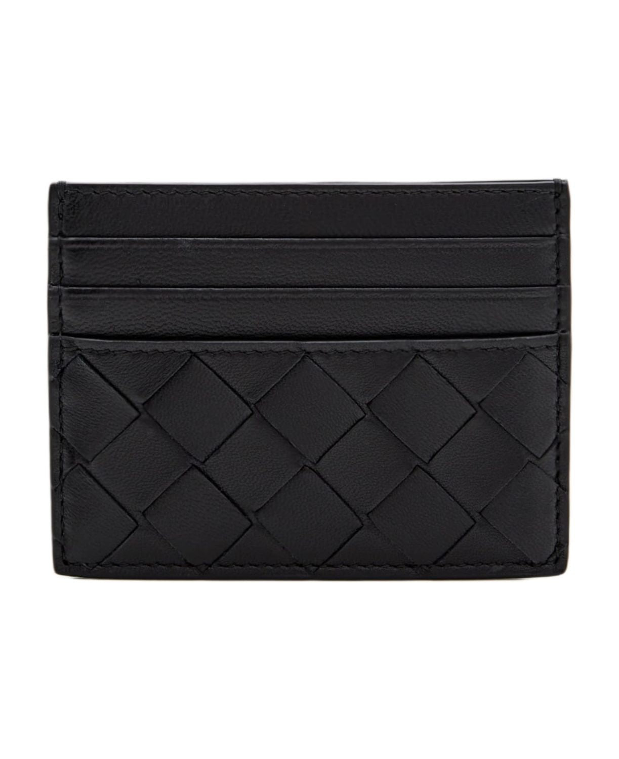 BOTTEGA VENETA Mini Intrecciato Card Holder - 8x10.5 cm