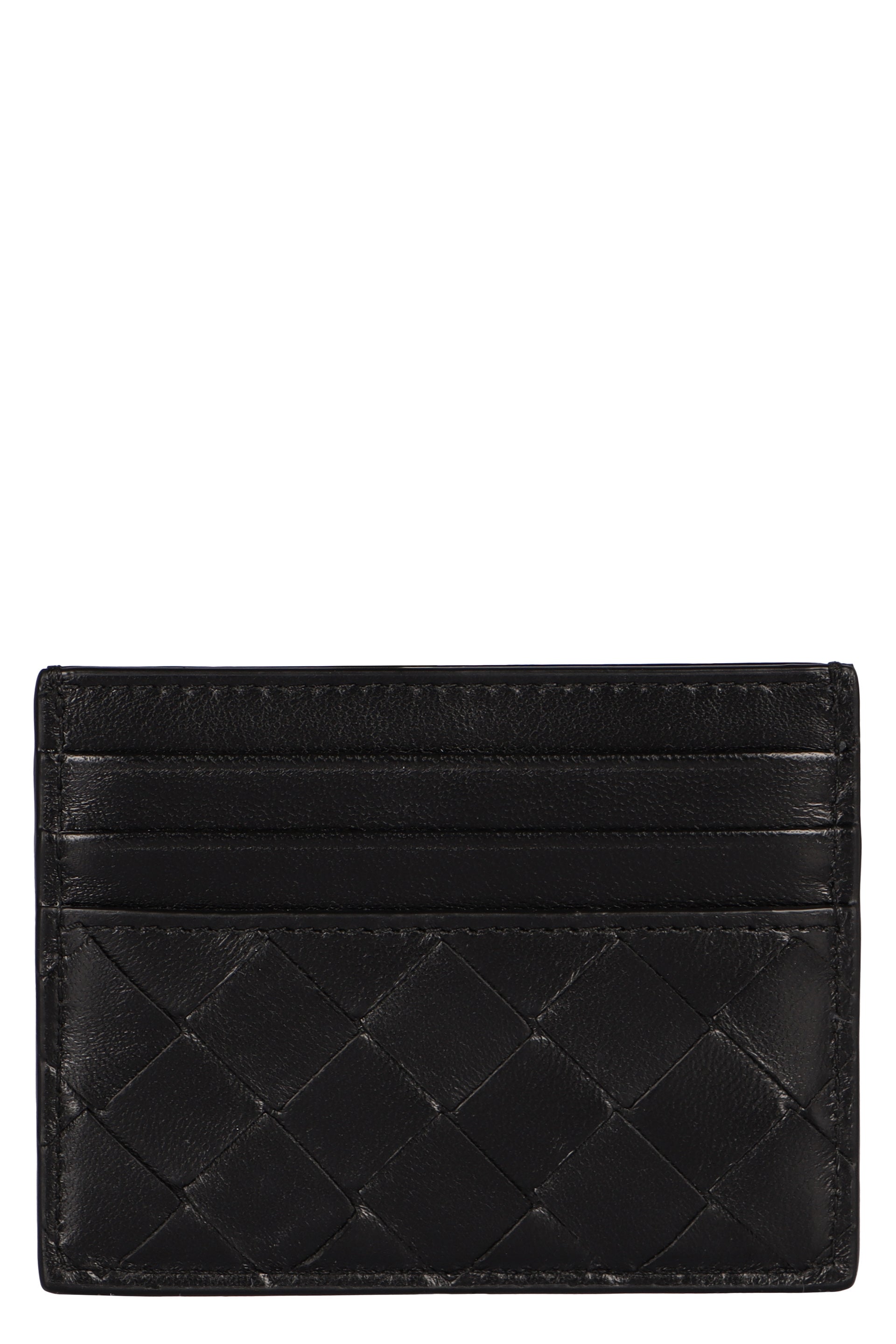 BOTTEGA VENETA Mini Intrecciato Card Holder - 8x10.5 cm