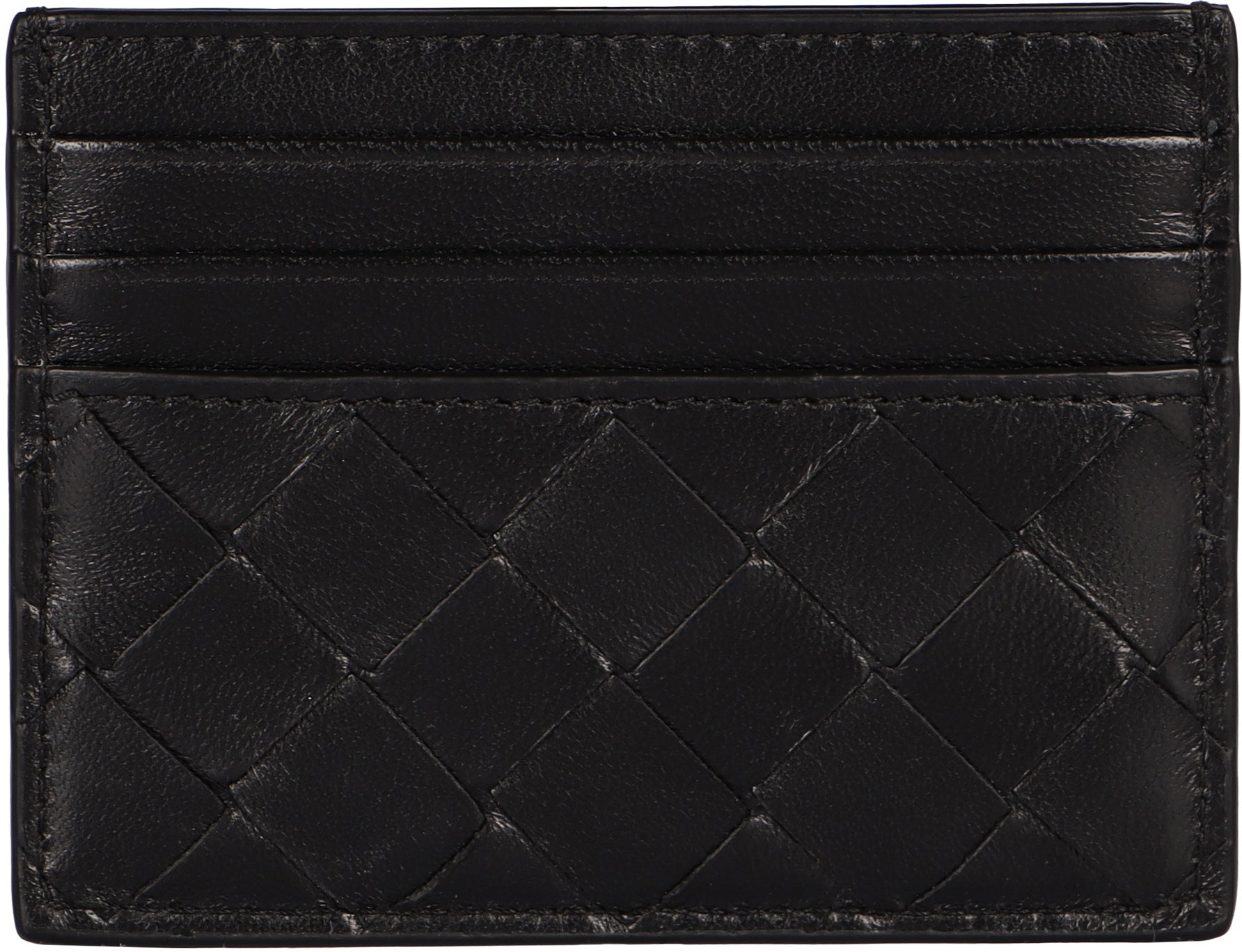 BOTTEGA VENETA Mini Intrecciato Card Holder - 8x10.5 cm