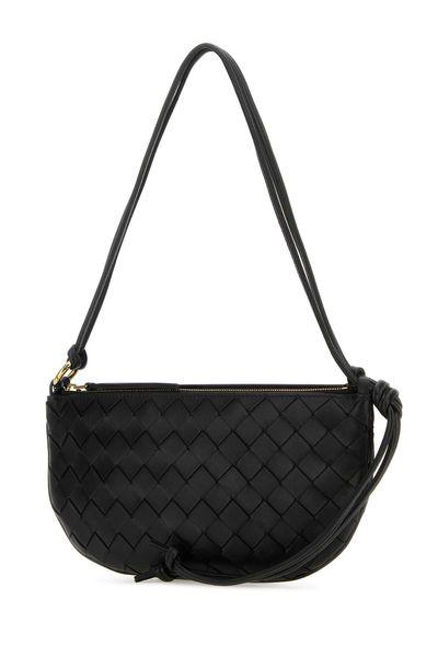 BOTTEGA VENETA Mini Intrecciato Leather Handbag with Detachable Pouch - 25X13X1.5CM