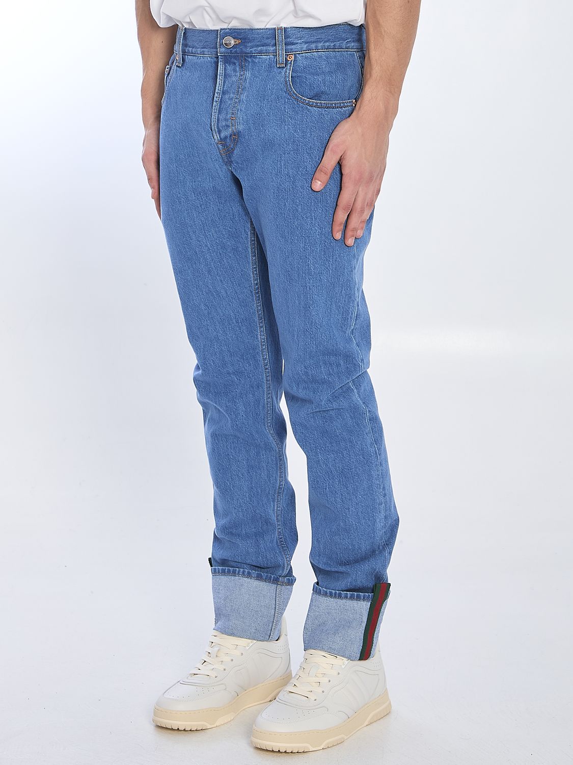 GUCCI 5-Pocket Straight-Leg Jeans for Men