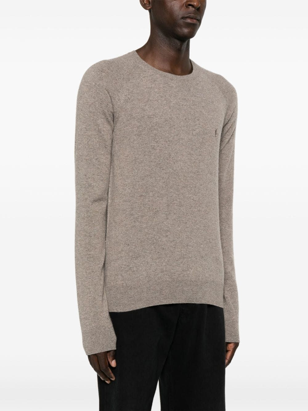 SAINT LAURENT Cassandre Pullover - Men’s Regular Fit Crewneck