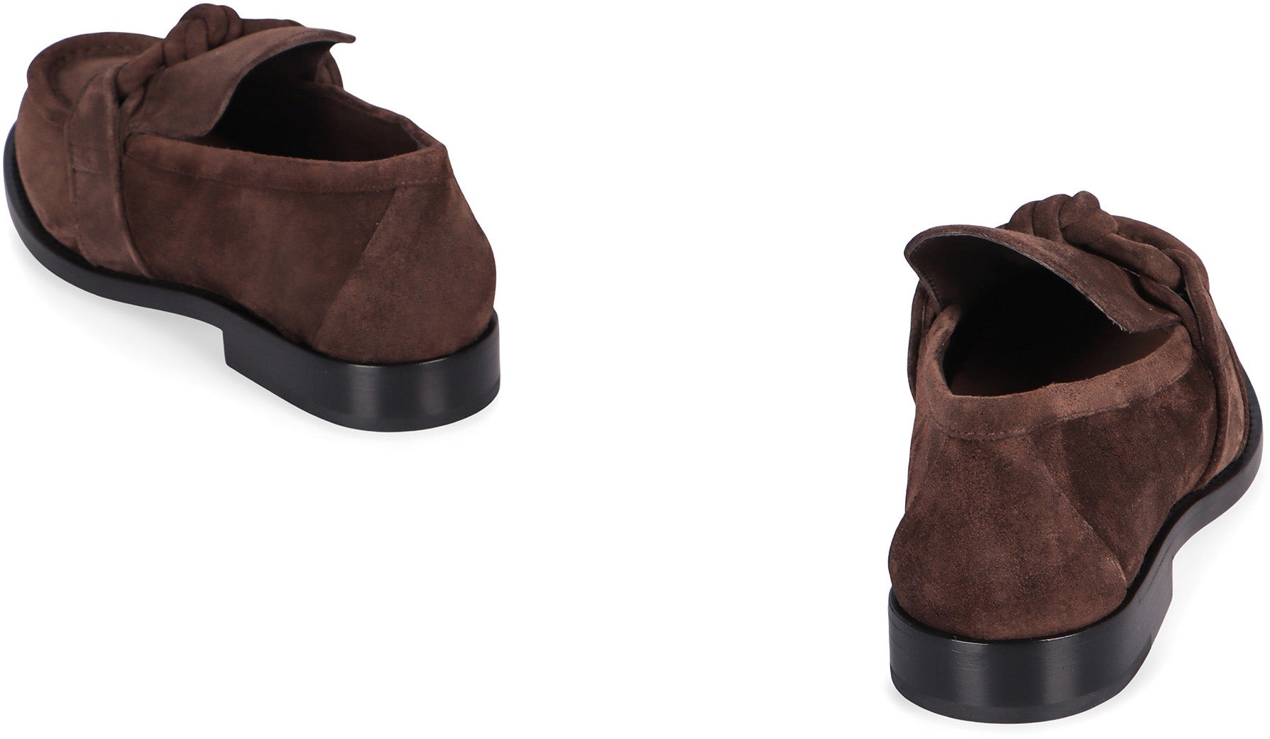 BOTTEGA VENETA Suede Moccasins with Iconic Knot Detail