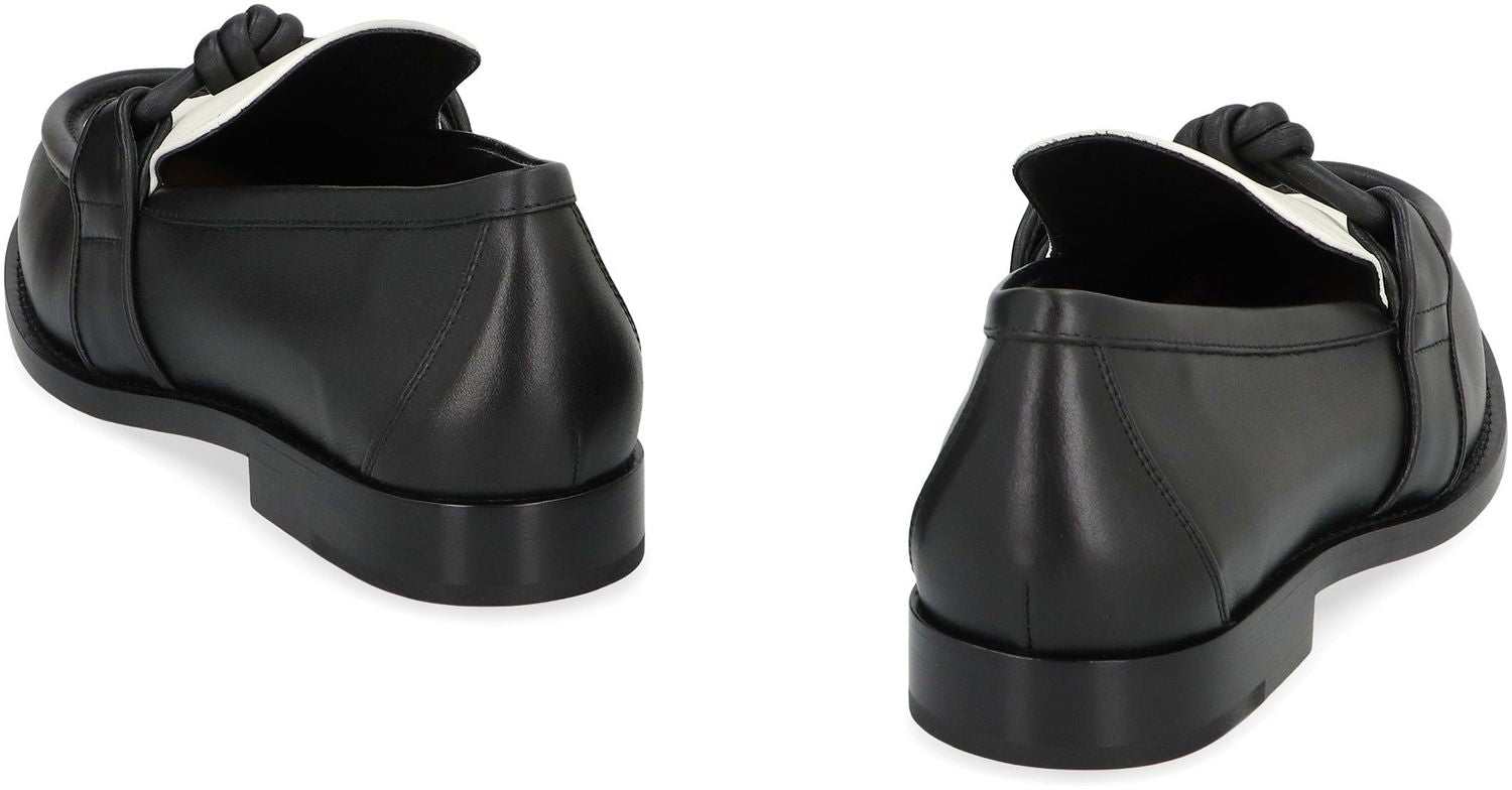 BOTTEGA VENETA Leather Loafers with Decorative Knot - SS25