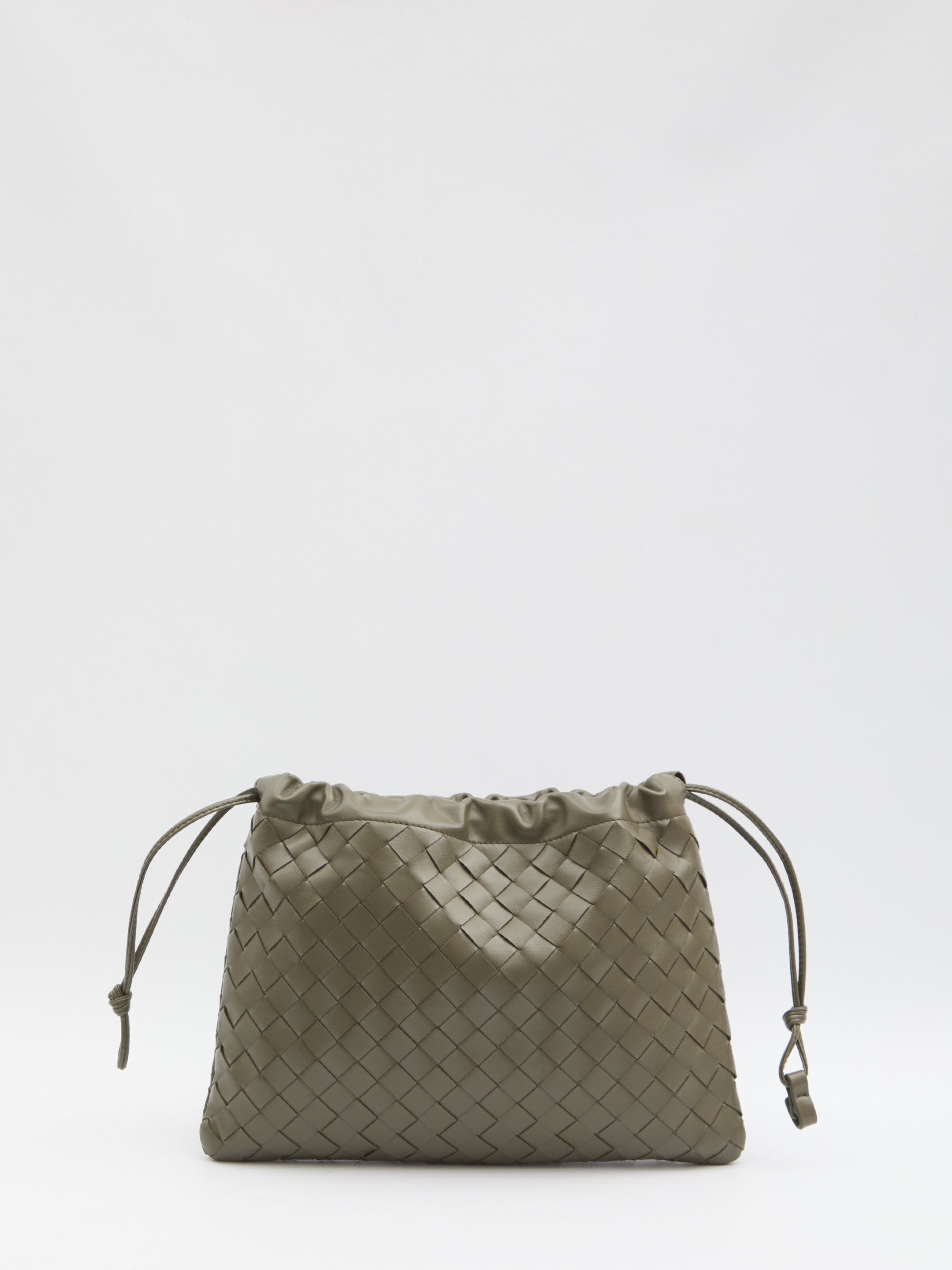 BOTTEGA VENETA Intrecciato Mini Leather Pochette - 23 cm x 32 cm