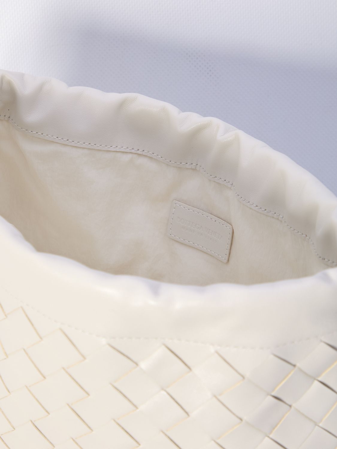 BOTTEGA VENETA Mini Intrecciato Leather Dustbag Clutch - SS25