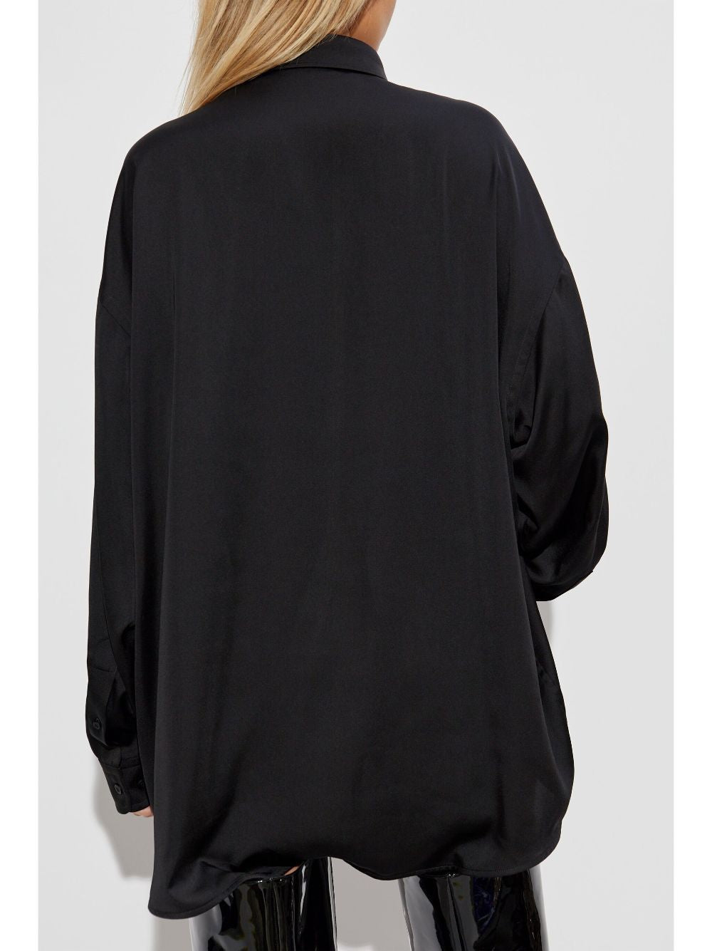 BALENCIAGA Logo Embroidered Long Sleeve Shirt for Women - Fall/Winter 2025