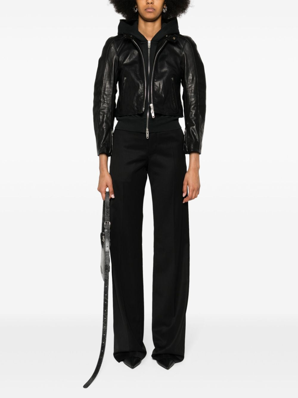 BALENCIAGA Chic Wool Trousers for Women - Straight Cut