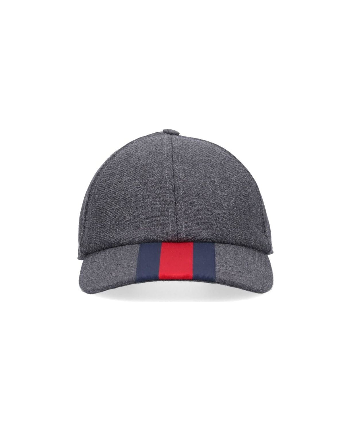 GUCCI Classic Wool Baseball Hat with Web Band
