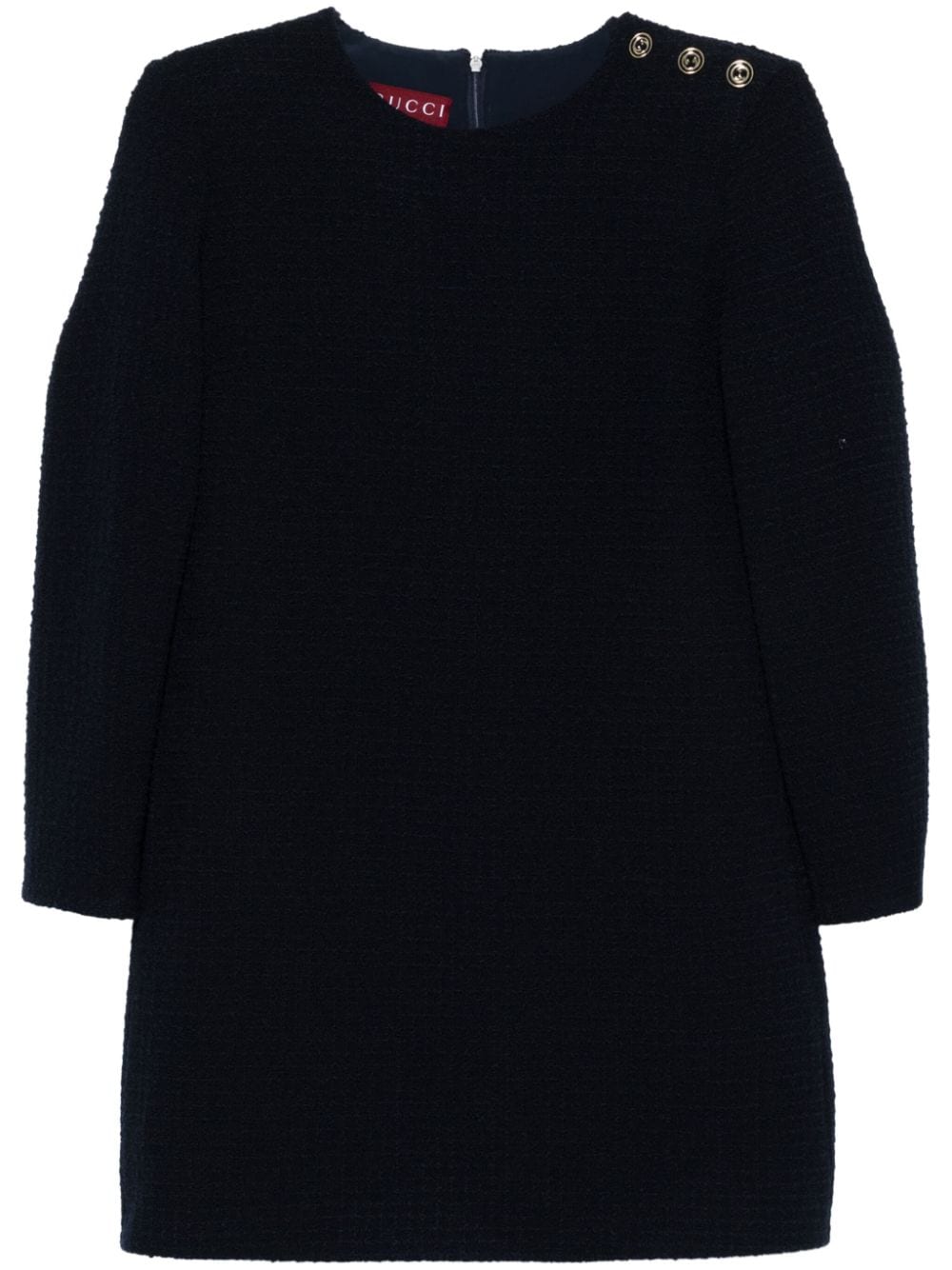 GUCCI Chic Wool Blend Bouclé Mini Dress